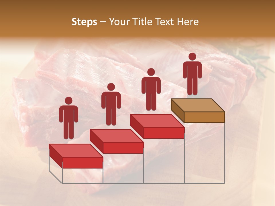 Half Pork Ribs PowerPoint Template