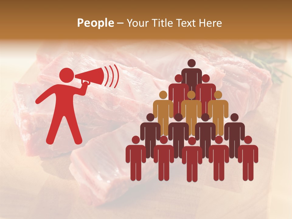 Half Pork Ribs PowerPoint Template