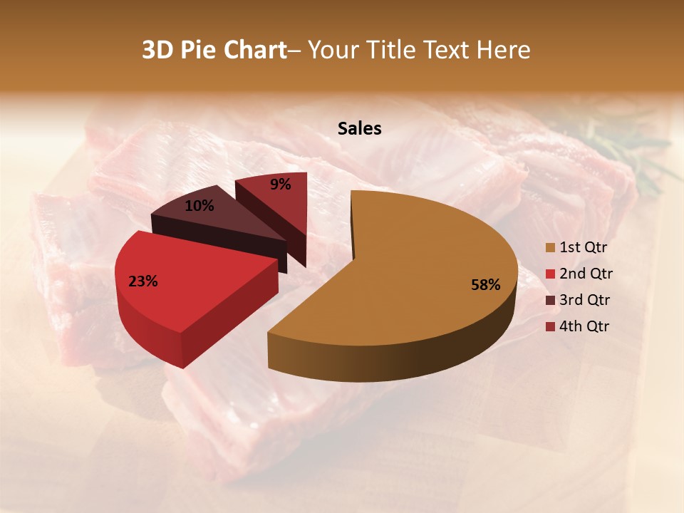 Half Pork Ribs PowerPoint Template