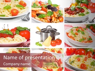 Dish Ingredient Dinner PowerPoint Template