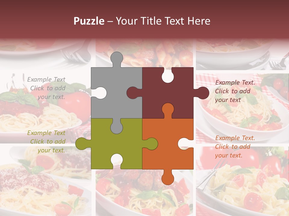 Dish Ingredient Dinner PowerPoint Template