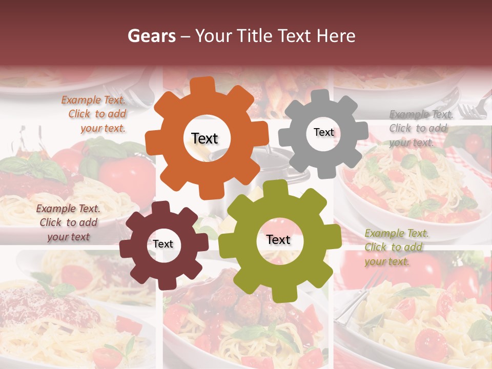 Dish Ingredient Dinner PowerPoint Template