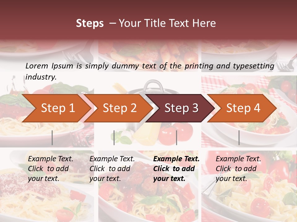 Dish Ingredient Dinner PowerPoint Template