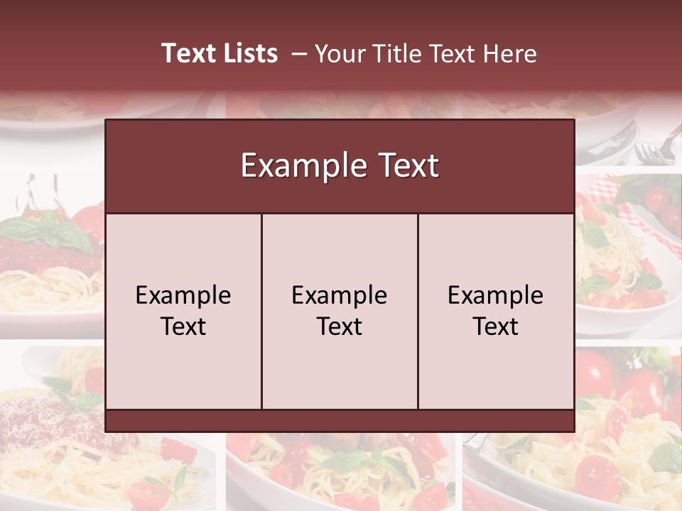 Dish Ingredient Dinner PowerPoint Template