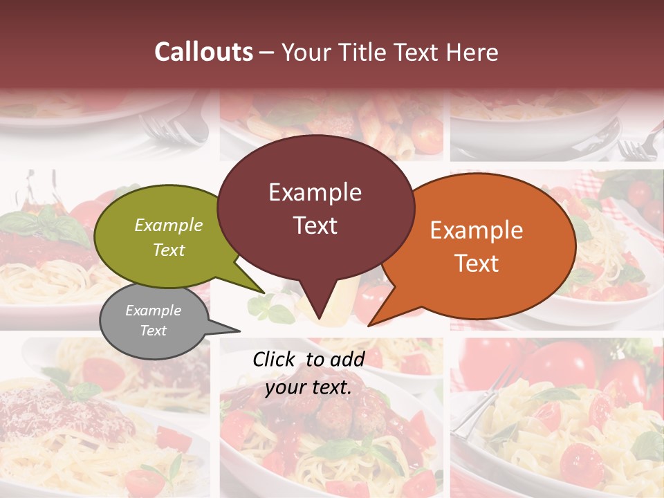 Dish Ingredient Dinner PowerPoint Template