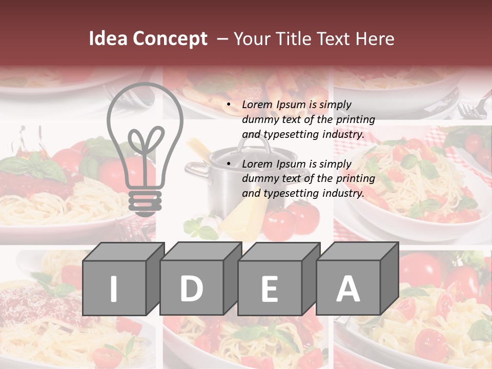 Dish Ingredient Dinner PowerPoint Template