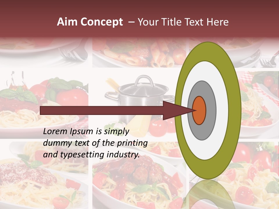 Dish Ingredient Dinner PowerPoint Template