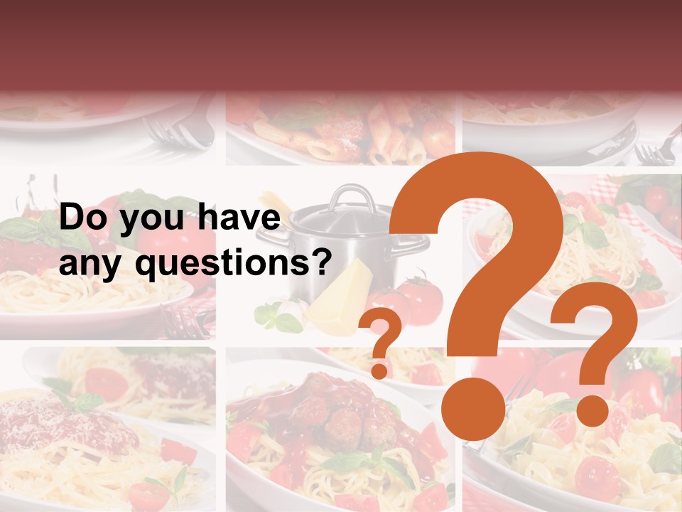 Dish Ingredient Dinner PowerPoint Template