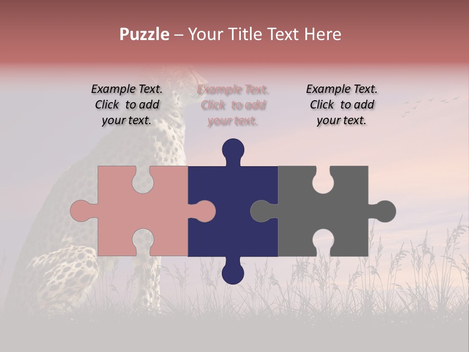 Safari Ears Cheetah PowerPoint Template