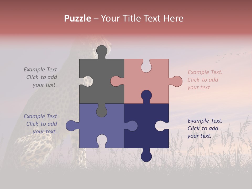 Safari Ears Cheetah PowerPoint Template