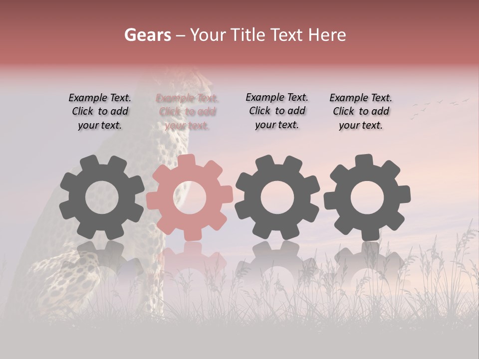 Safari Ears Cheetah PowerPoint Template