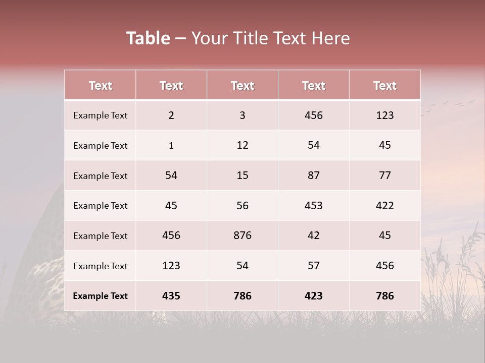 Safari Ears Cheetah PowerPoint Template