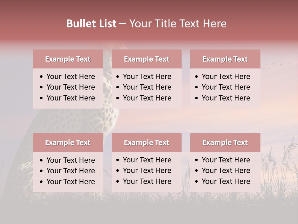 Safari Ears Cheetah PowerPoint Template