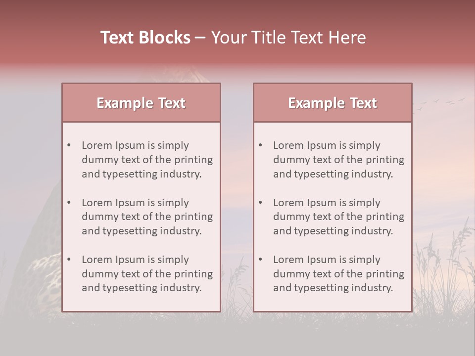 Safari Ears Cheetah PowerPoint Template