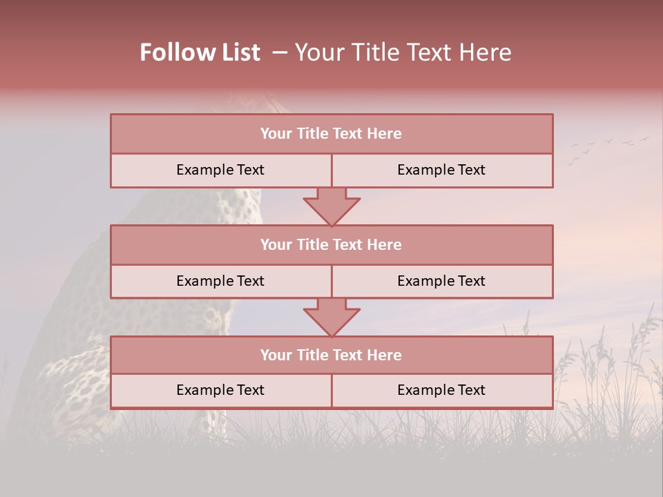 Safari Ears Cheetah PowerPoint Template