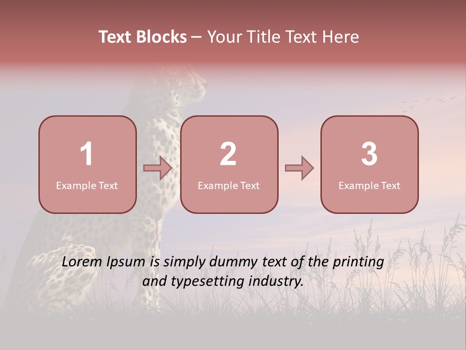 Safari Ears Cheetah PowerPoint Template