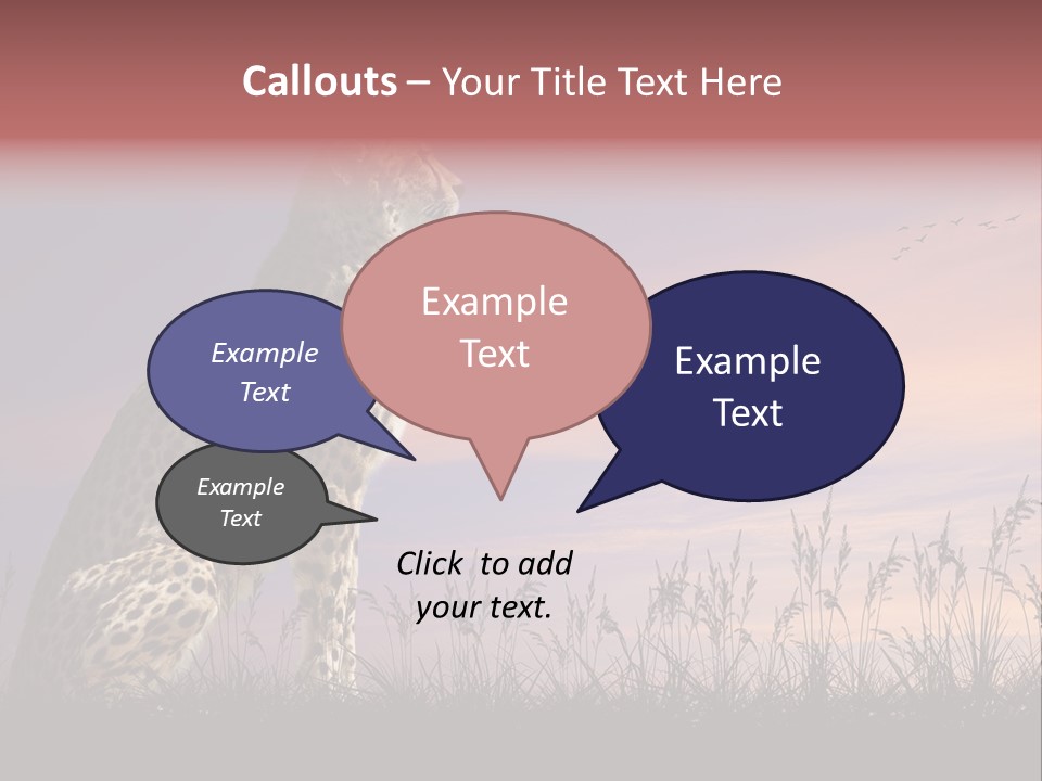 Safari Ears Cheetah PowerPoint Template