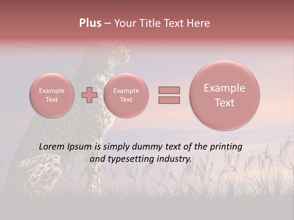 Safari Ears Cheetah PowerPoint Template