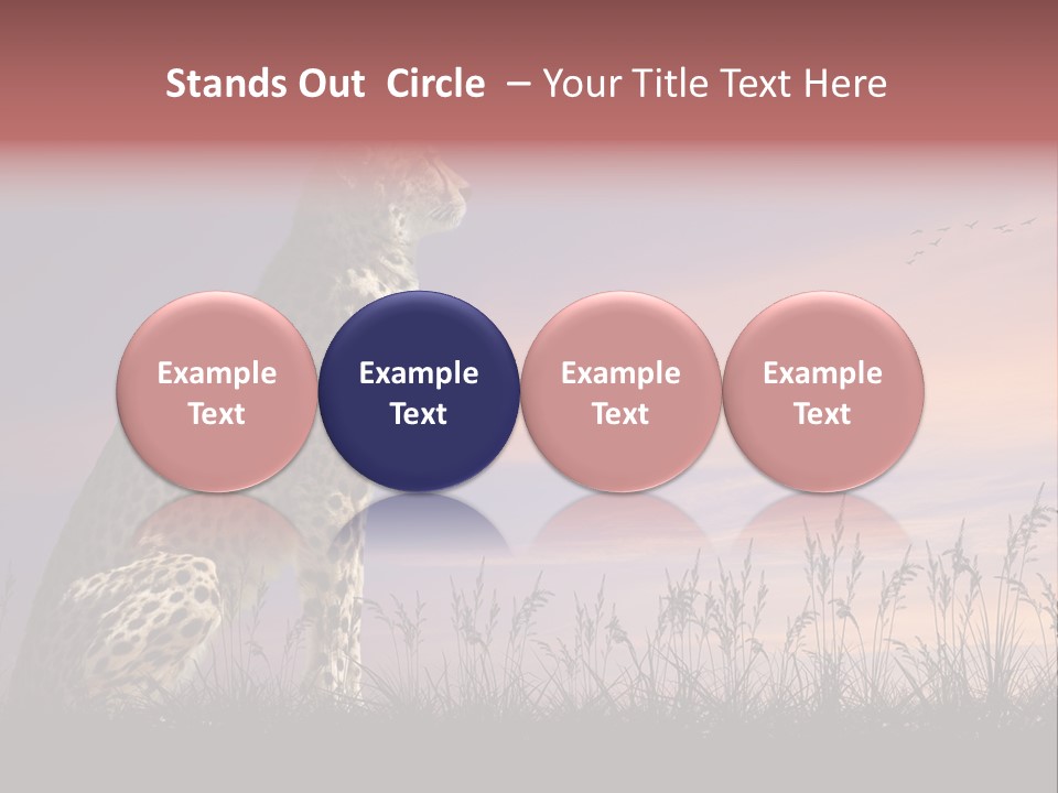 Safari Ears Cheetah PowerPoint Template