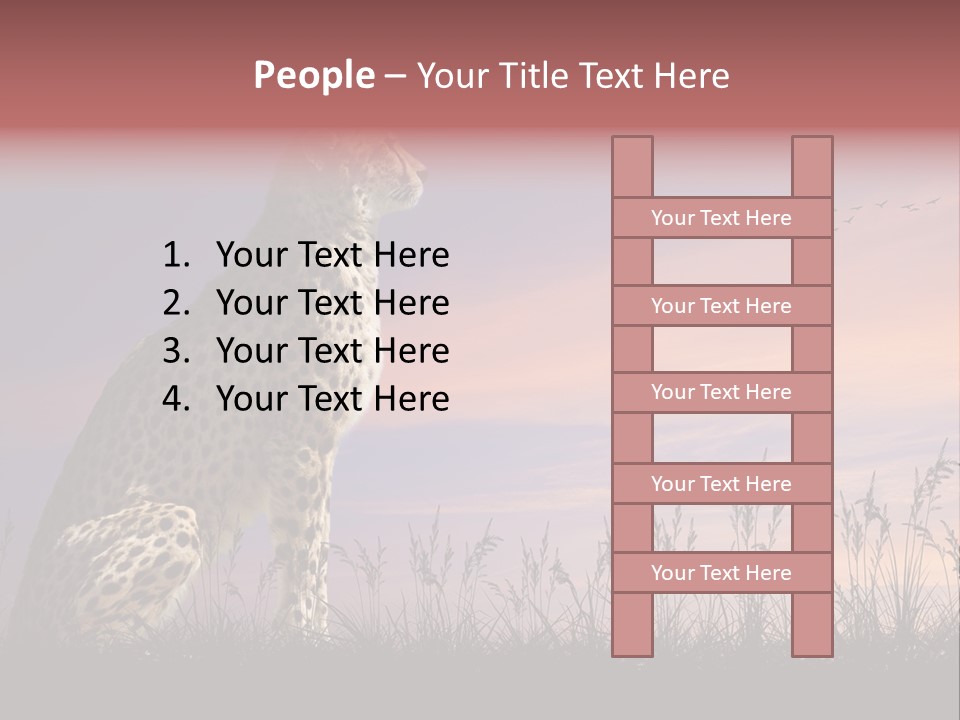 Safari Ears Cheetah PowerPoint Template