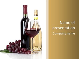 Glass Taste Wineglass PowerPoint Template