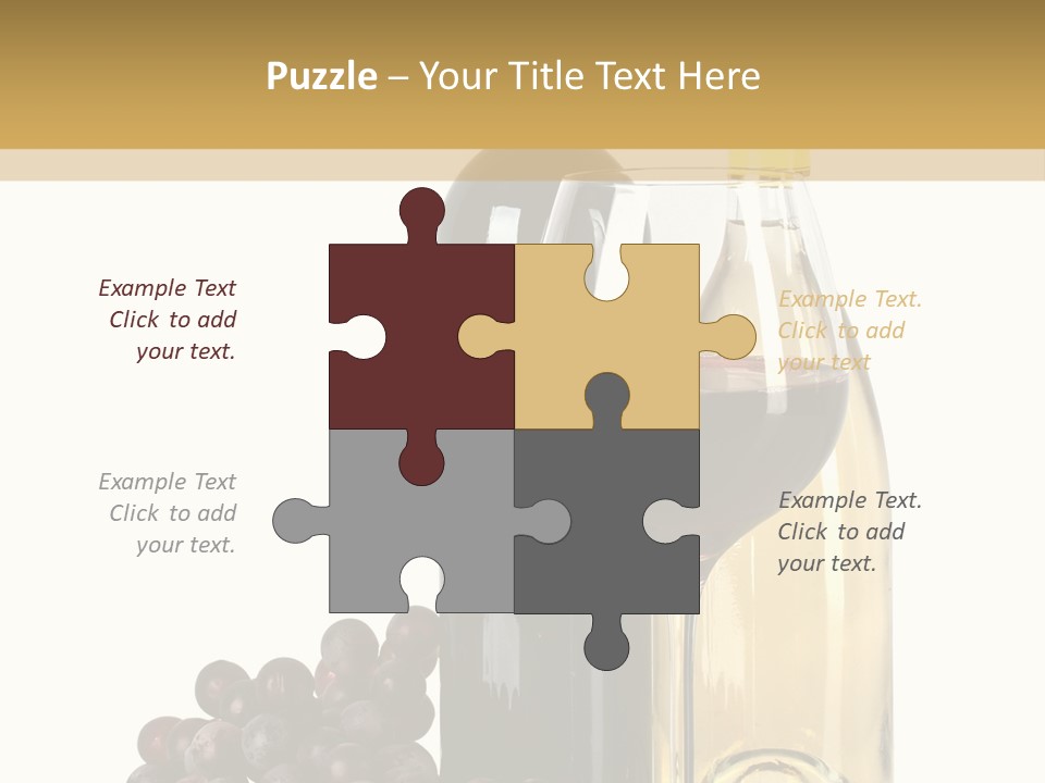 Glass Taste Wineglass PowerPoint Template