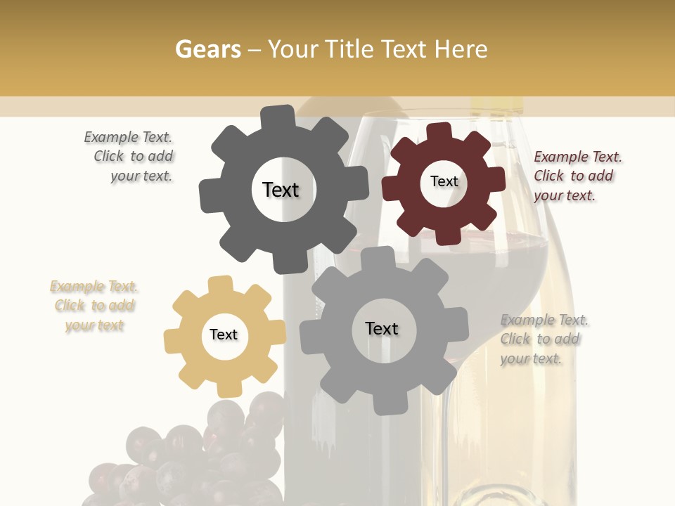 Glass Taste Wineglass PowerPoint Template