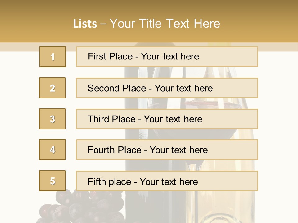 Glass Taste Wineglass PowerPoint Template