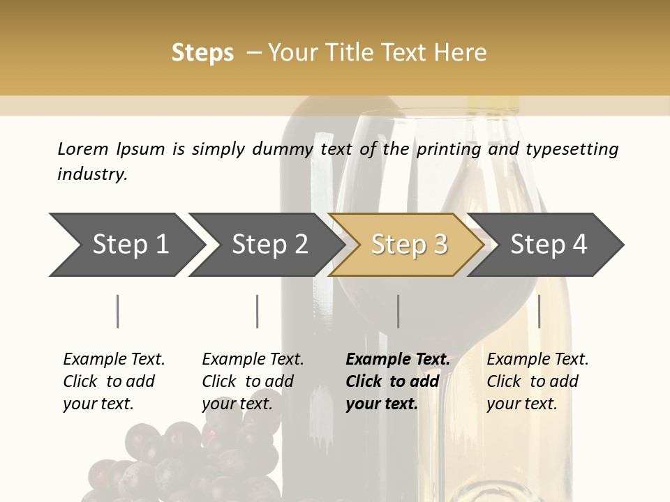 Glass Taste Wineglass PowerPoint Template