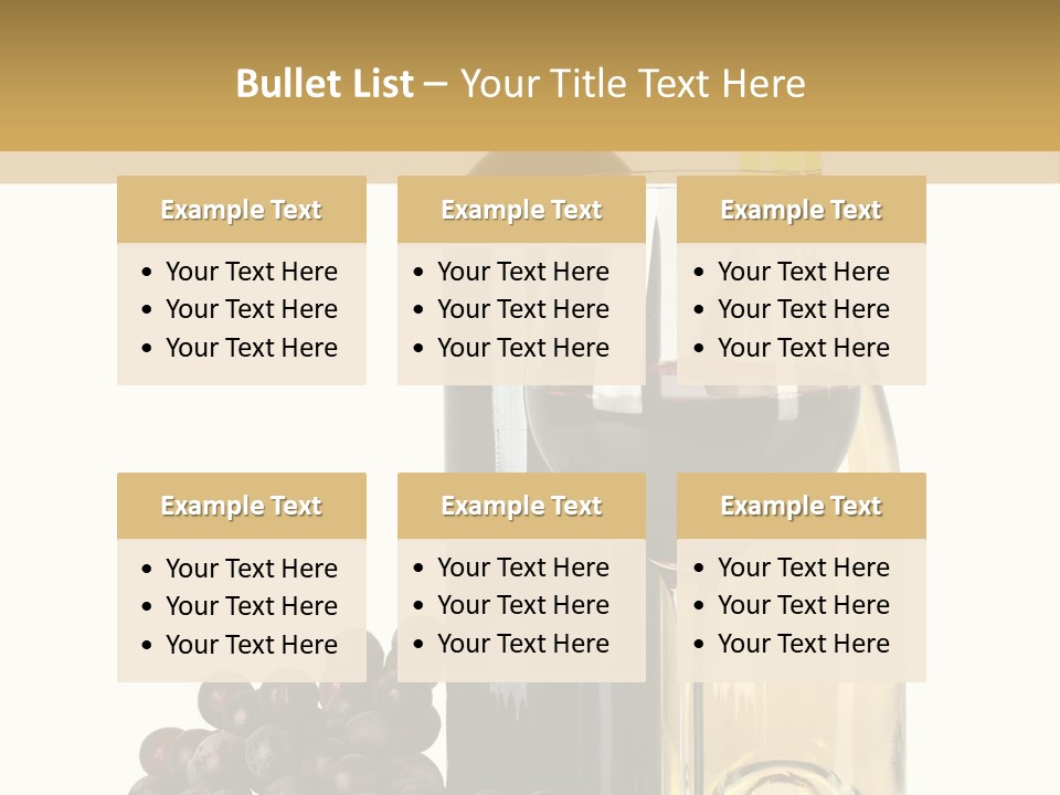 Glass Taste Wineglass PowerPoint Template