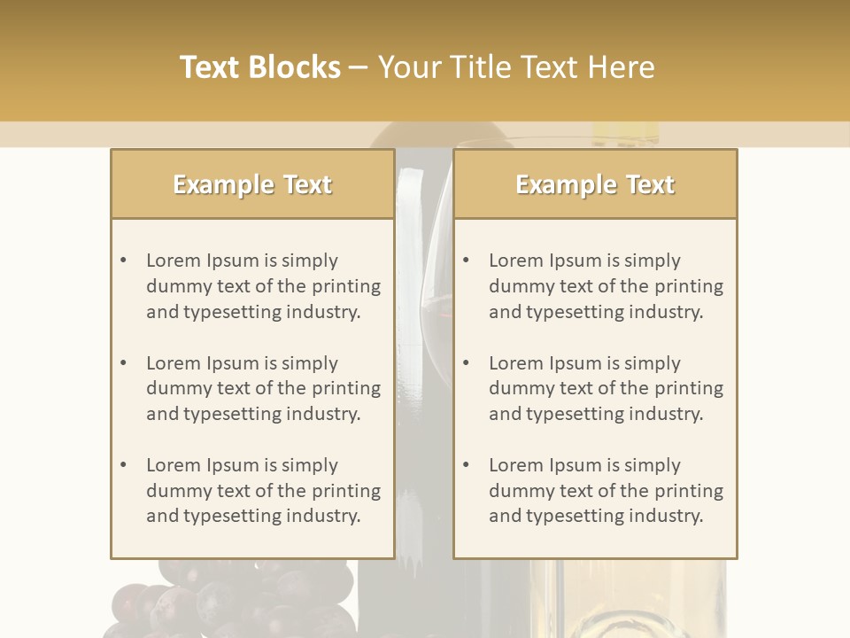 Glass Taste Wineglass PowerPoint Template