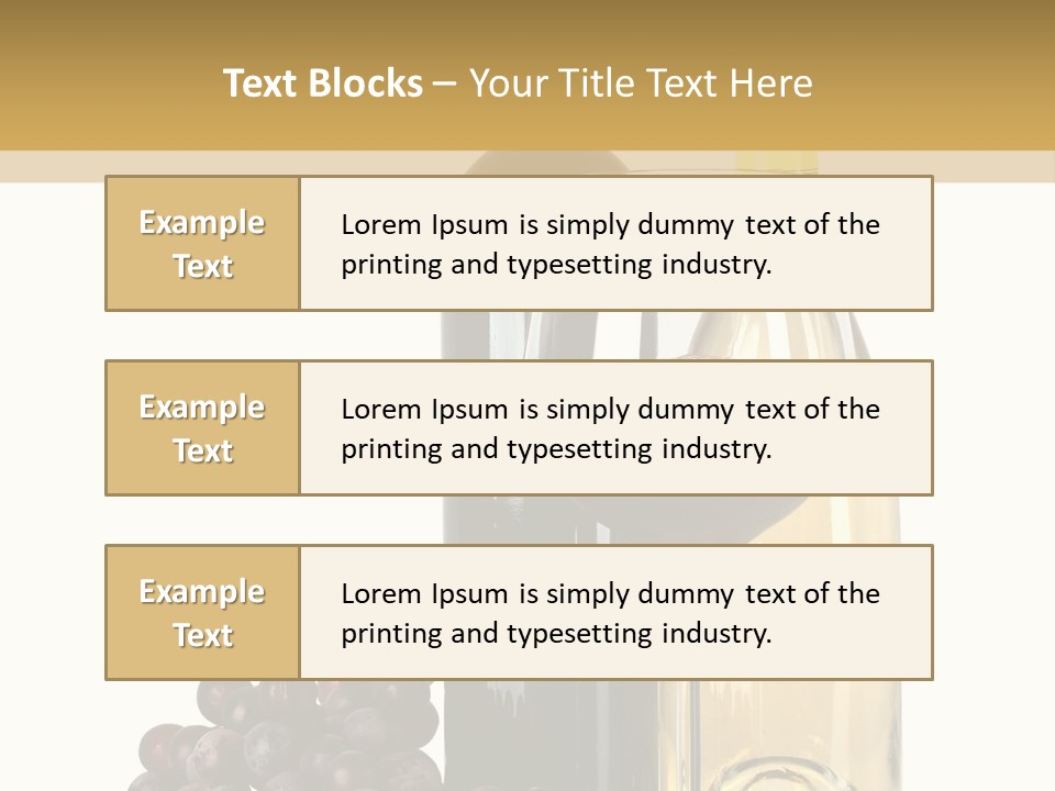 Glass Taste Wineglass PowerPoint Template