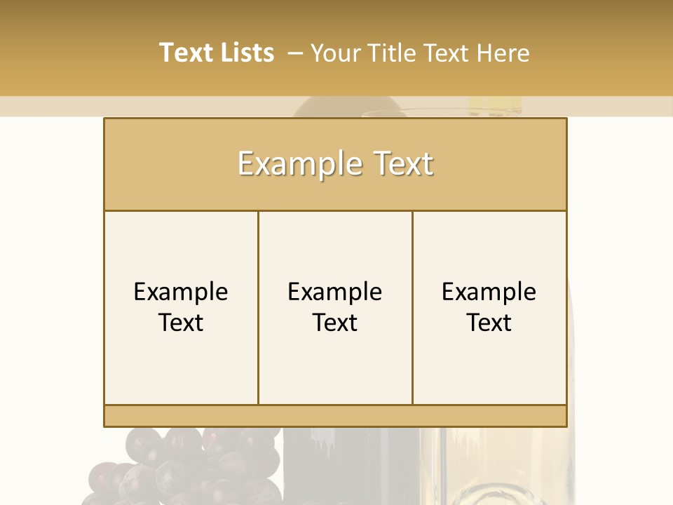 Glass Taste Wineglass PowerPoint Template