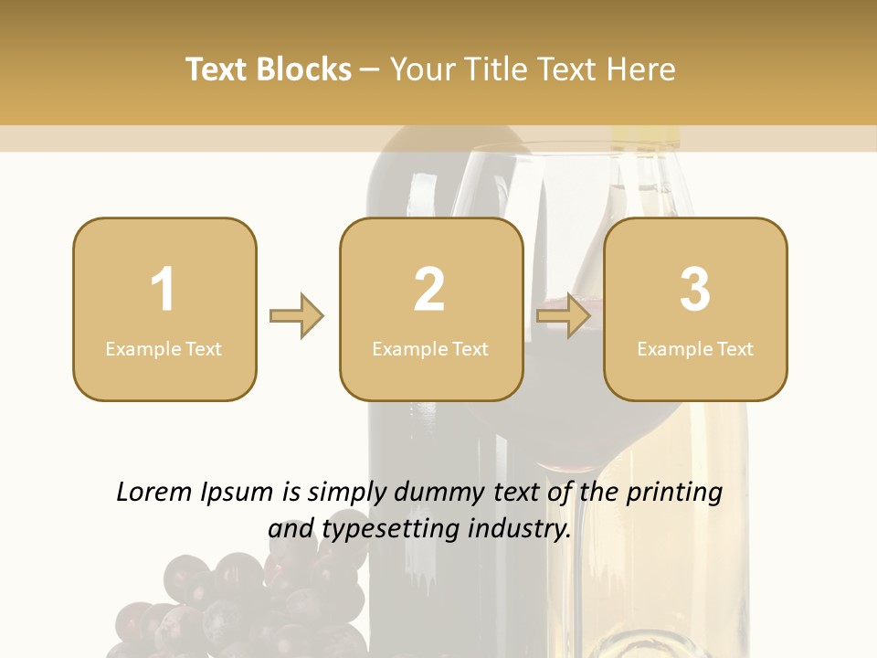 Glass Taste Wineglass PowerPoint Template