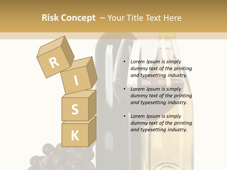 Glass Taste Wineglass PowerPoint Template