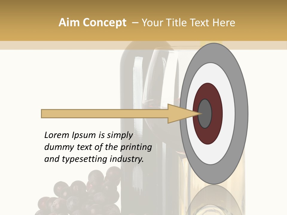 Glass Taste Wineglass PowerPoint Template