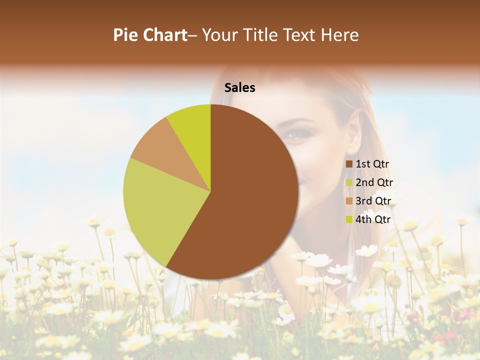 Spring Blue Face PowerPoint Template