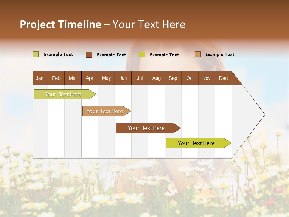 Spring Blue Face PowerPoint Template