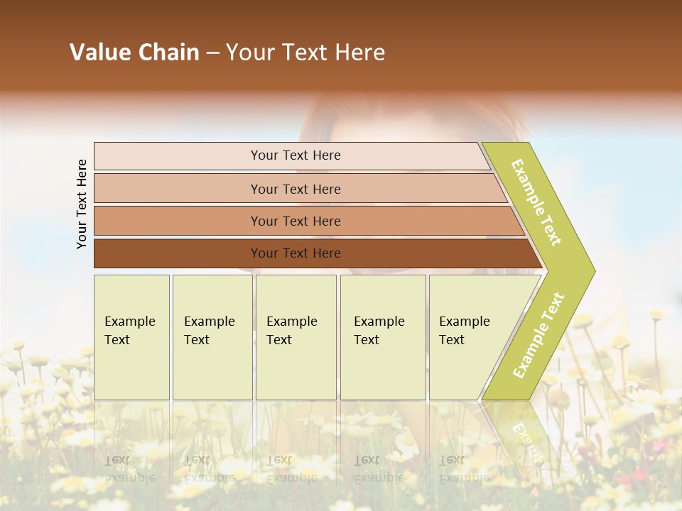 Spring Blue Face PowerPoint Template