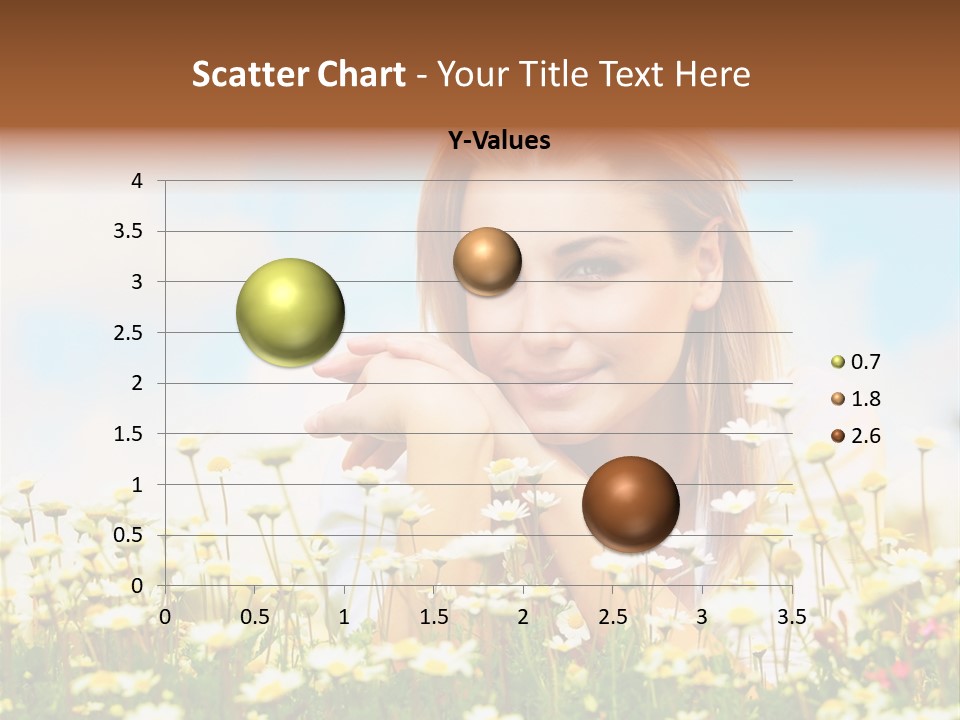 Spring Blue Face PowerPoint Template