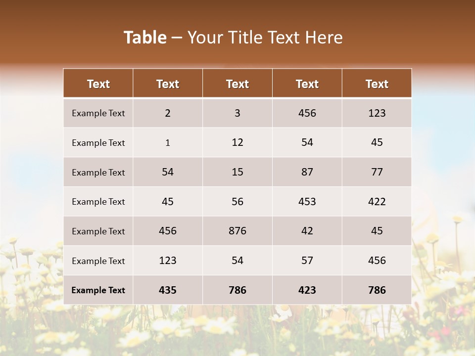 Spring Blue Face PowerPoint Template