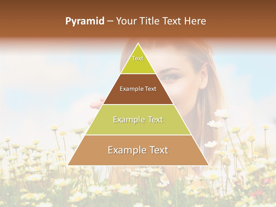 Spring Blue Face PowerPoint Template