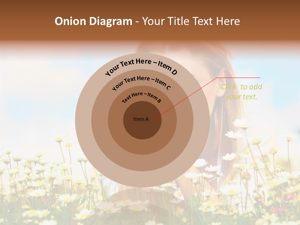 Spring Blue Face PowerPoint Template