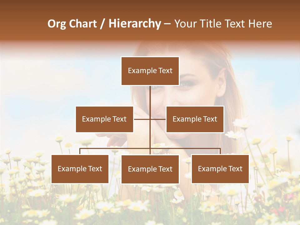 Spring Blue Face PowerPoint Template