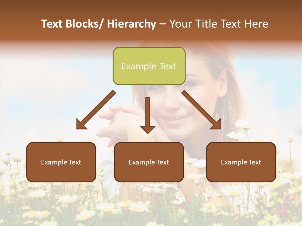 Spring Blue Face PowerPoint Template