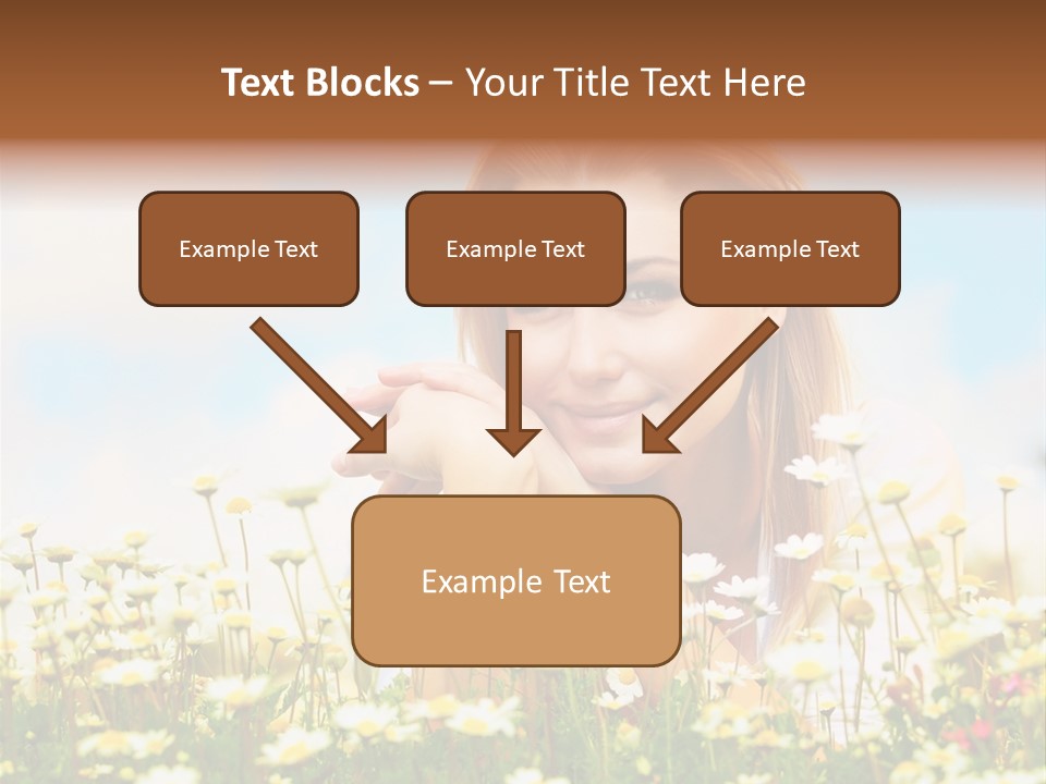 Spring Blue Face PowerPoint Template