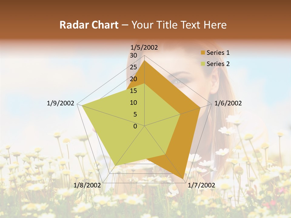 Spring Blue Face PowerPoint Template
