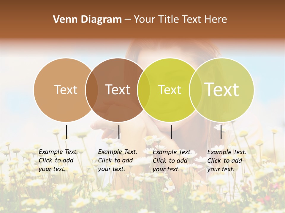 Spring Blue Face PowerPoint Template