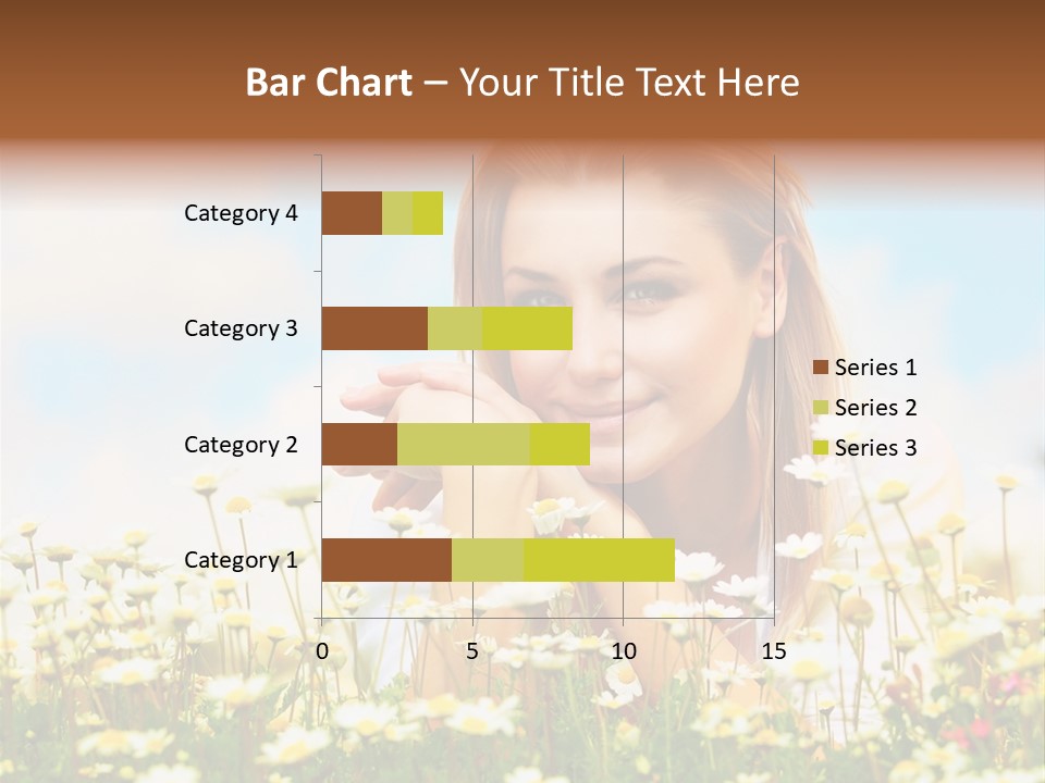 Spring Blue Face PowerPoint Template