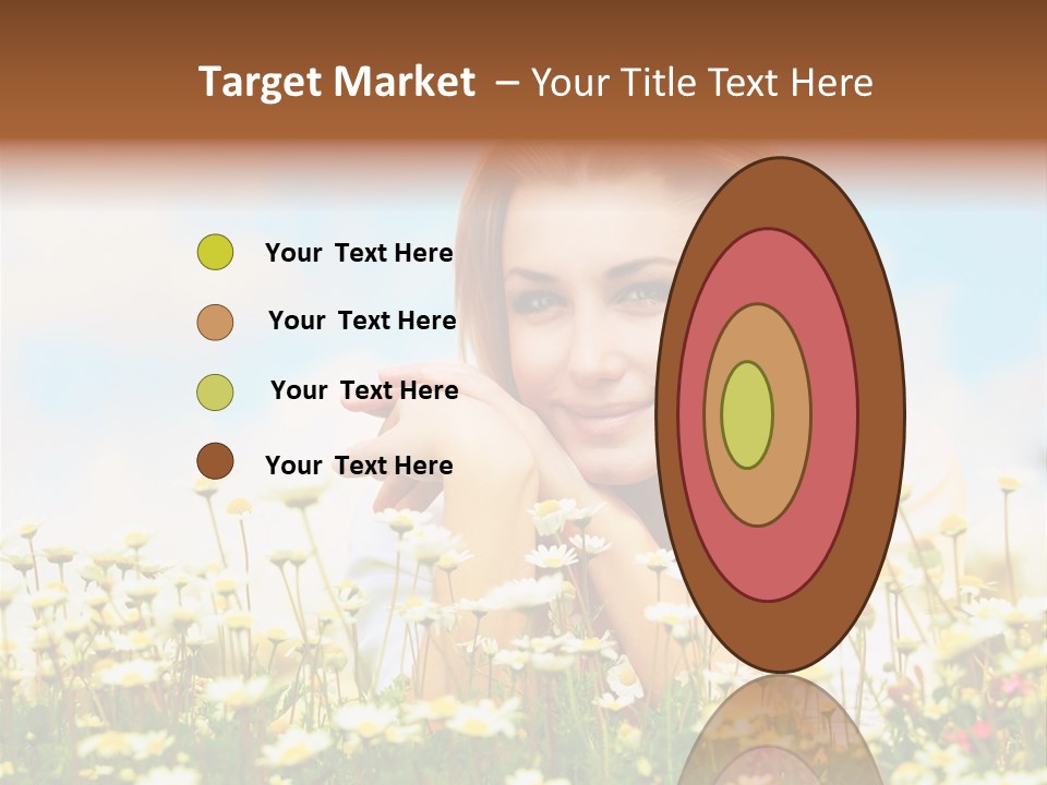 Spring Blue Face PowerPoint Template